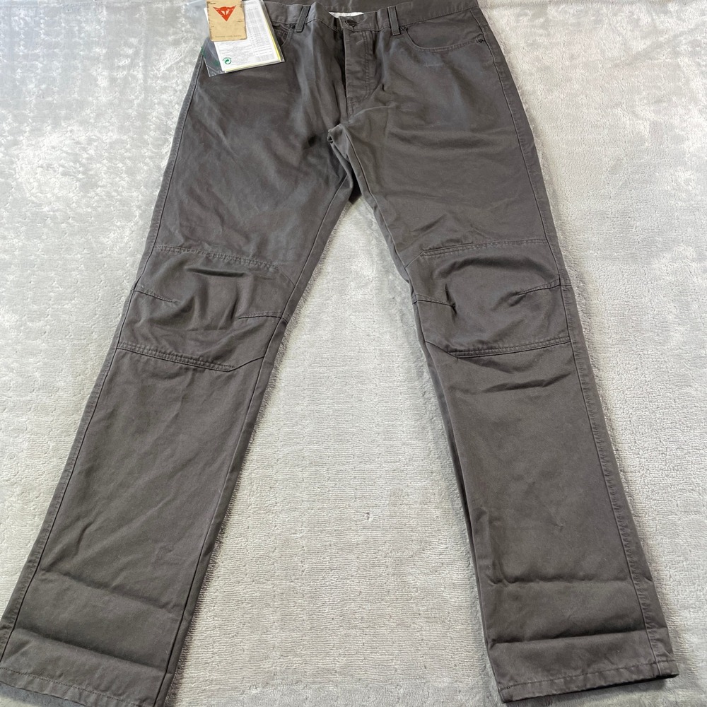 Dainese P Kansas 1C Riding Pants Mens 36 Gray Motorcycle Moto Italy No Knee Pads